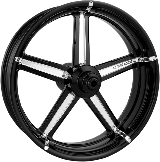 PERFORMANCE MACHINE (PM) Wheel - Formula - Rear - Single Disc/without ABS - Platinum Cut™ - 18x5.5 - '09+ FLH 1270-7814R-FRM-BMP
