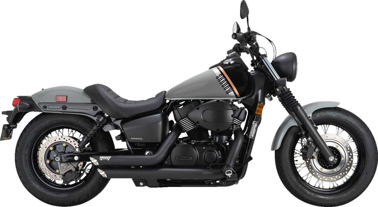 Vance & Hines Shortshots Staggered Exhaust System - Black, Part Number 48319
