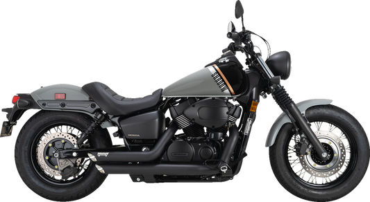 Vance & Hines Shortshots Staggered Exhaust System - Black, Part Number 48319