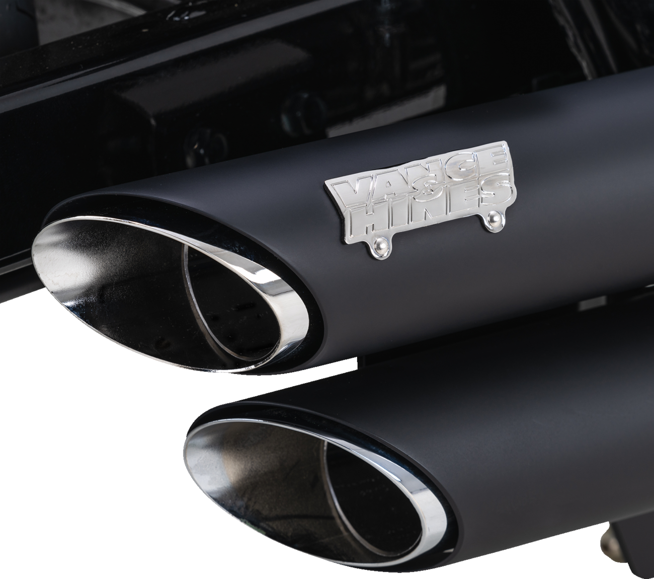 Vance & Hines Shortshots Staggered Exhaust System - Black, Part Number 48319