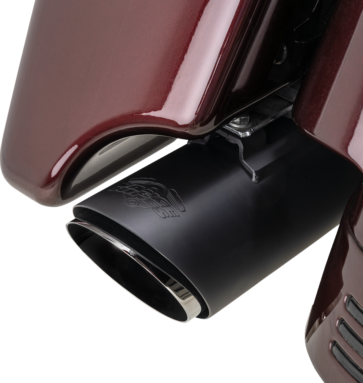 Vance & Hines Twin Slash Slip-On Muffler - Black 46672