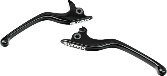 SLYFOX Hand Levers for Harley Touring Models – Black Brake and Clutch Set (Part No. 1014-XCXA-B)