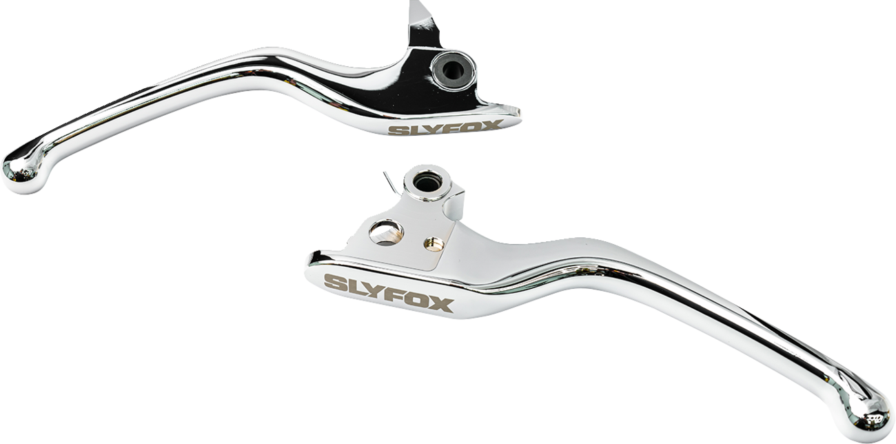 SLYFOX Hand Levers for Harley Touring Models – Chrome Brake and Clutch Levers Part 1014-XDXA-CH