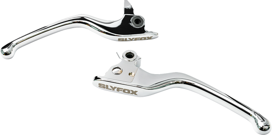 SLYFOX Hand Levers for Harley Touring Models – Chrome Brake and Clutch Levers Part 1014-XDXA-CH