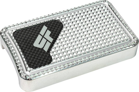 SLYFOX Touring Brake Pedal with Carbon Fiber Insert - Black Polished SF-902-00-2