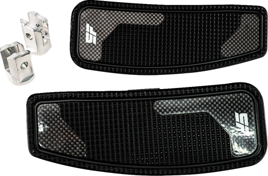 SLYFOX Mini Floorboards - Black Anodized - Male Mount - M8 SF-906-01-1