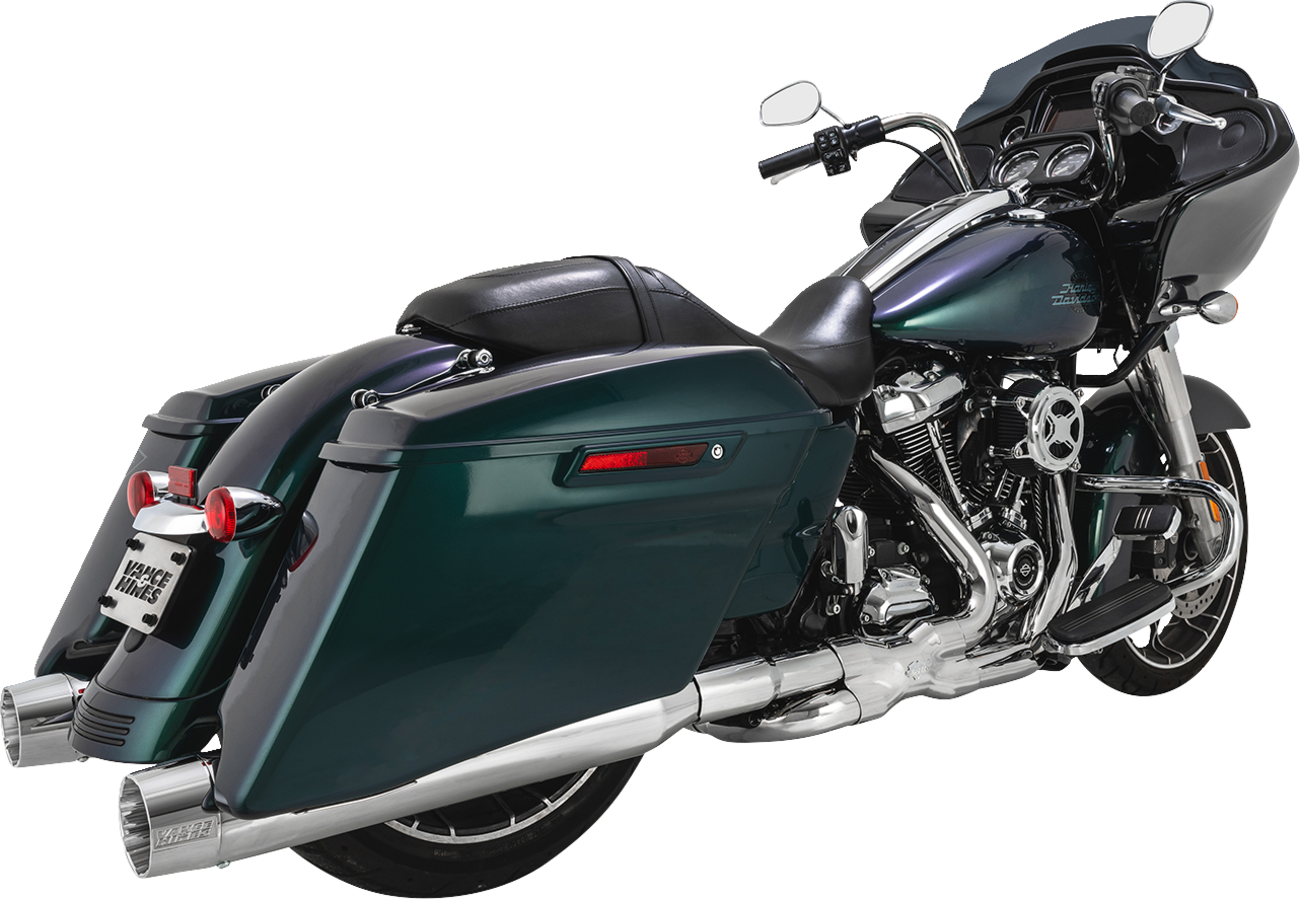 Vance & Hines Blackbird 450 Slip-On Mufflers - Chrome Part 16792 for Milwaukee Eight Engines