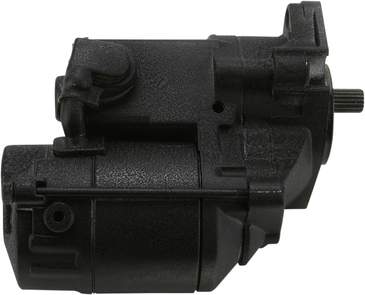 TERRY COMPONENTS Harley Davidson Starter Motor - Black Wrinkle Finish (Part #771594)
