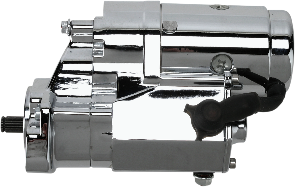 TERRY COMPONENTS Chrome Starter Motor for Harley Davidson 773090 – Heavy-Duty Performance with 46% More Torque