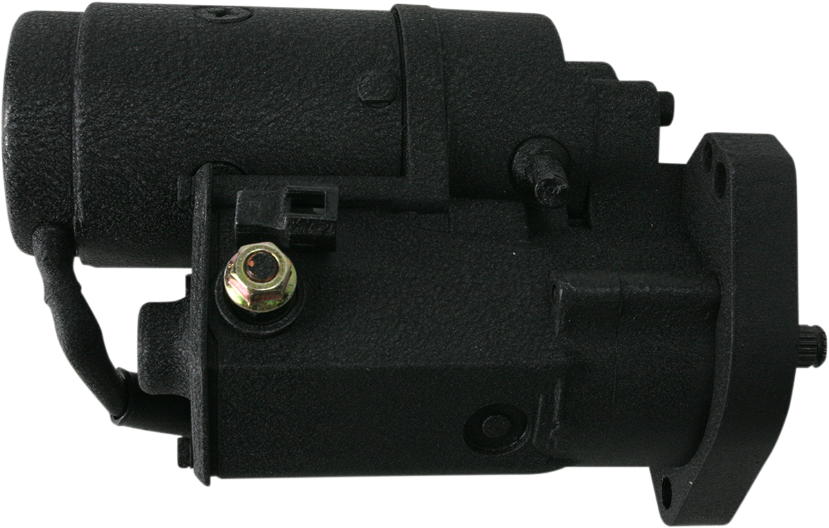 Terry Components Black Wrinkle Starter Motor for Harley Davidson 773590