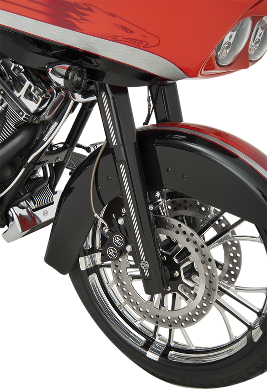 PERFORMANCE MACHINE (PM) Fork Slider Covers - Contrast Cut - Tech 0208-2045-BM