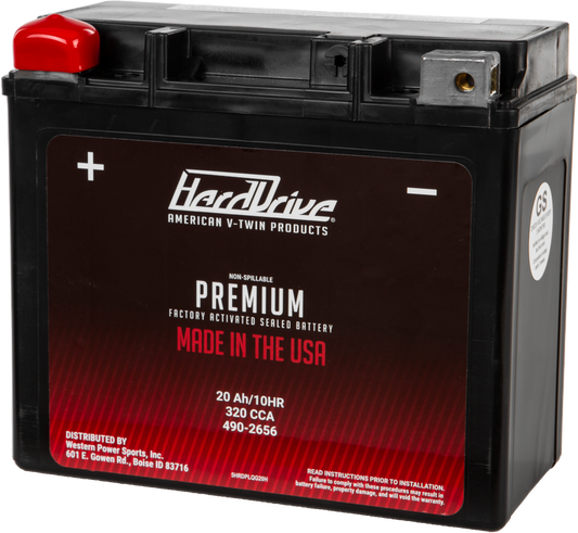 HARDDRIVE FXR 84'-94'     GYZ20H / YTX20H PREMIUM BATTERY