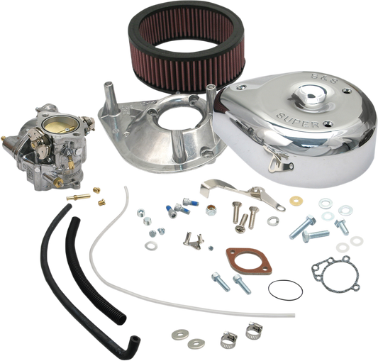 S&S CYCLE Super E Carburetor Kit without Manifold for Big Twin 11-0412