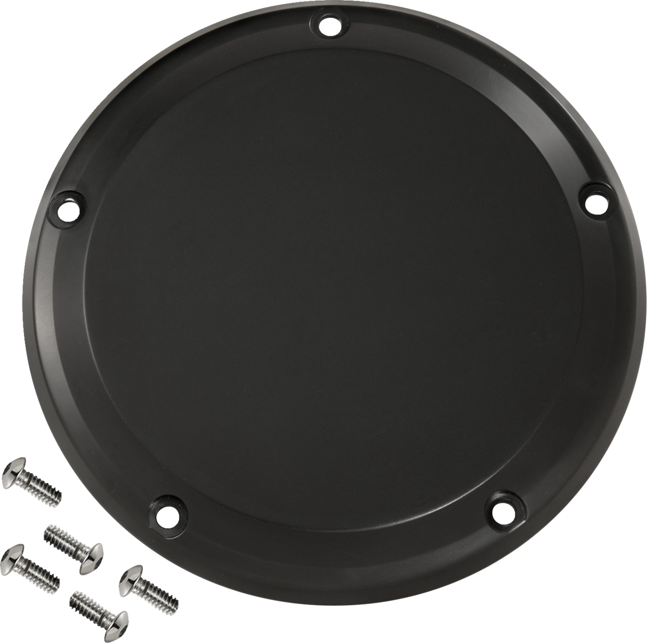 JOKER MACHINE Derby Cover - 5 Hole - Smooth - Black - M8 Softail 06-966-1