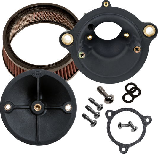 S&S CYCLE Super Stock™ Stealth Air Cleaner Kit - No Cover - M8 Touring 170-0803