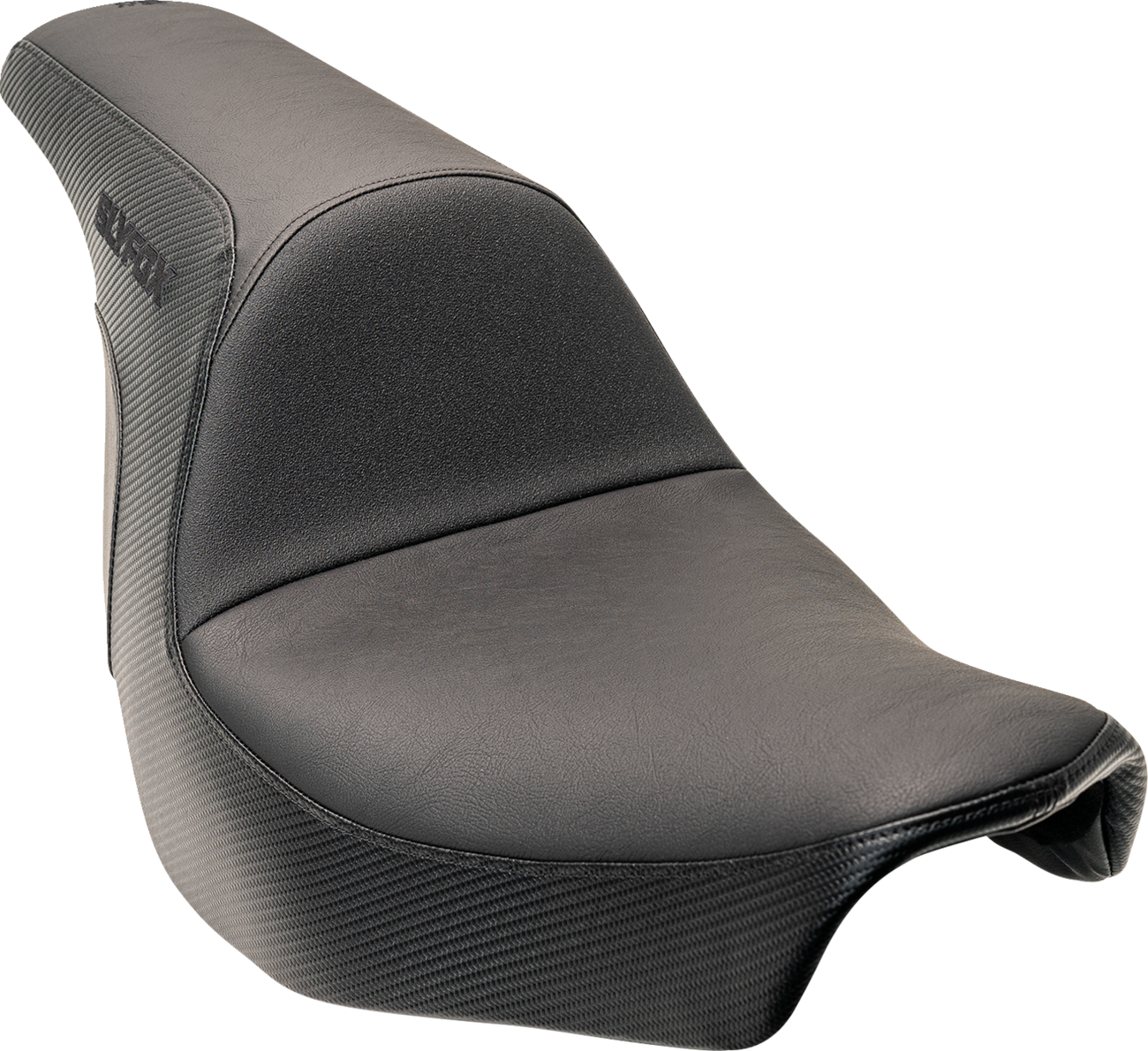 SLYFOX Lowrider Drifter Seat for FXLR/FLSB '18-'24 with Carbon Fiber Side Accents and Smooth Vinyl Finish