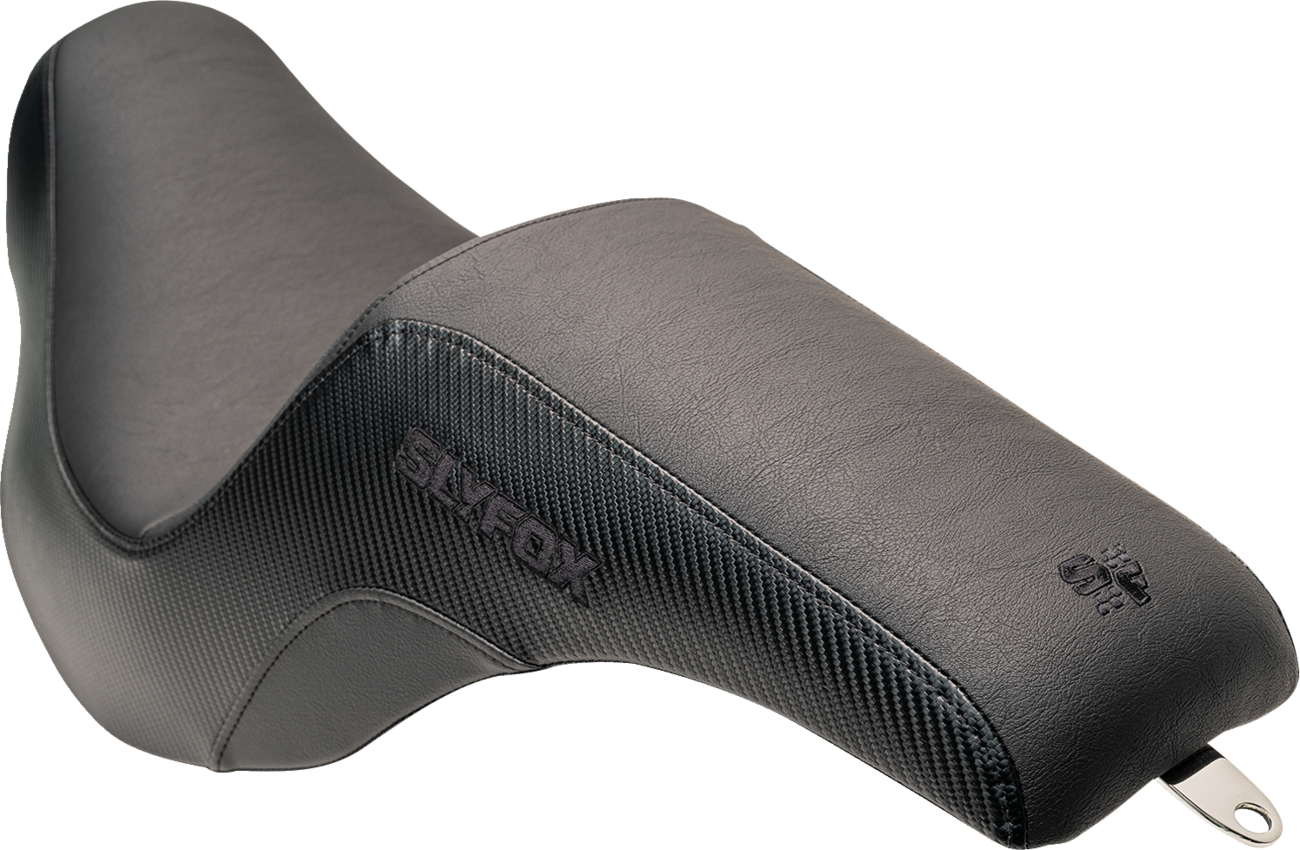 SLYFOX Lowrider Drifter Seat for FXLR/FLSB '18-'24 with Carbon Fiber Side Accents and Smooth Vinyl Finish