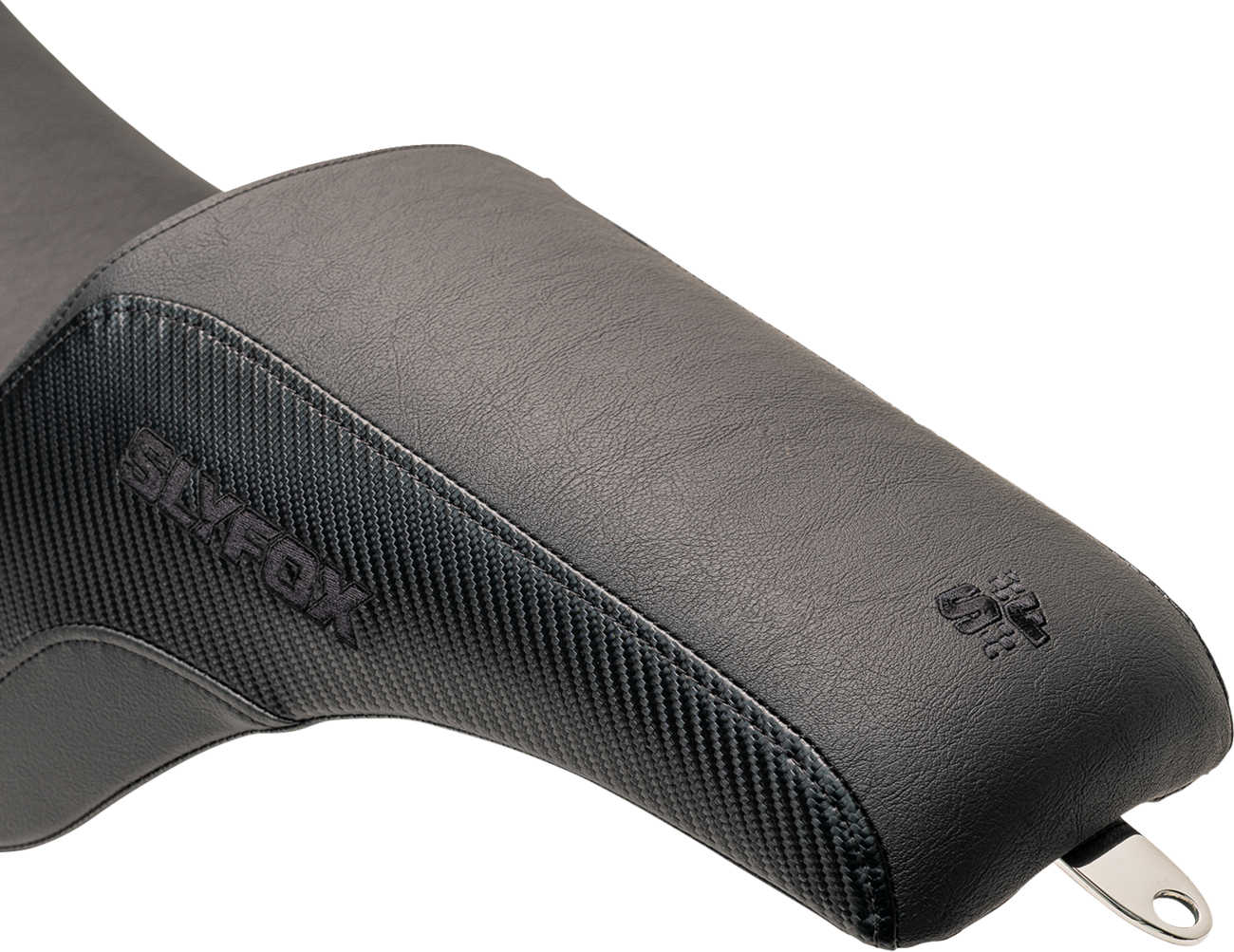 SLYFOX Lowrider Drifter Seat for FXLR/FLSB '18-'24 with Carbon Fiber Side Accents and Smooth Vinyl Finish