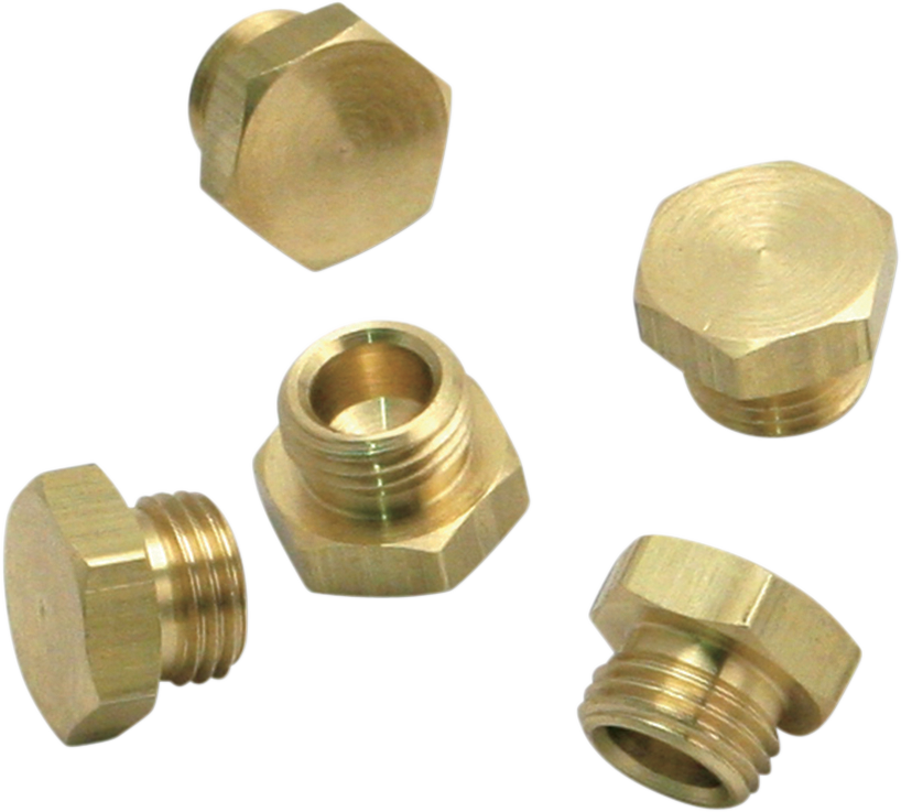 S&S CYCLE Float Bowl Plugs for Super B, E, & G Carburetors - Part Number 11-2092 (5 Pack)