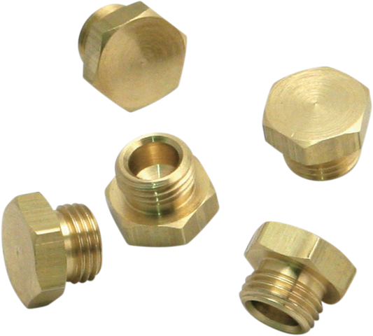 S&S CYCLE Float Bowl Plugs for Super B, E, & G Carburetors - Part Number 11-2092 (5 Pack)