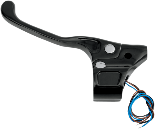 PERFORMANCE MACHINE (PM) Contour Billet Clutch Lever Assembly - Black 0062-2082-B