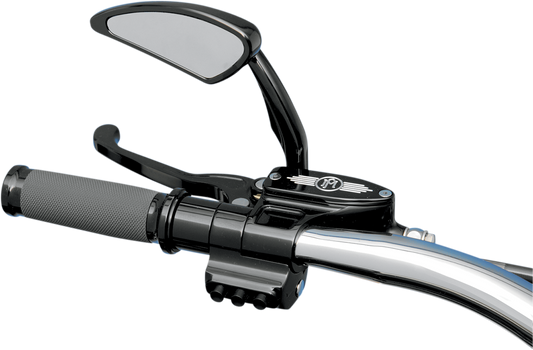 PERFORMANCE MACHINE (PM) Contour Billet Handlebar Switch - Left Side - Three Button - Hydraulic Clutch - Black 0062-2033-B