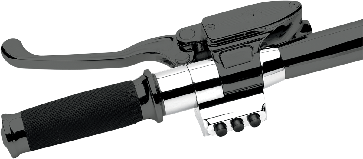 PERFORMANCE MACHINE (PM) Contour Handlebar Control Spacer - Left - Cable Clutch - 1" Handlebars - Chrome 0011-0500MP-CH