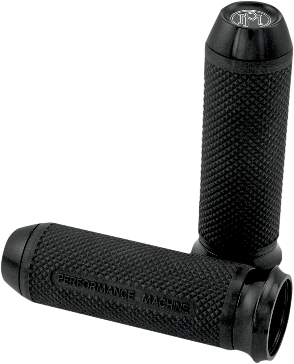 PERFORMANCE MACHINE (PM) Elite Custom Grips - TBW - Black 0063-2028-B