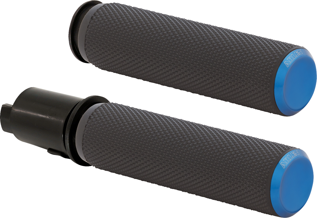 ARLEN NESS Knurled Grips - TBW - Blue 500-053