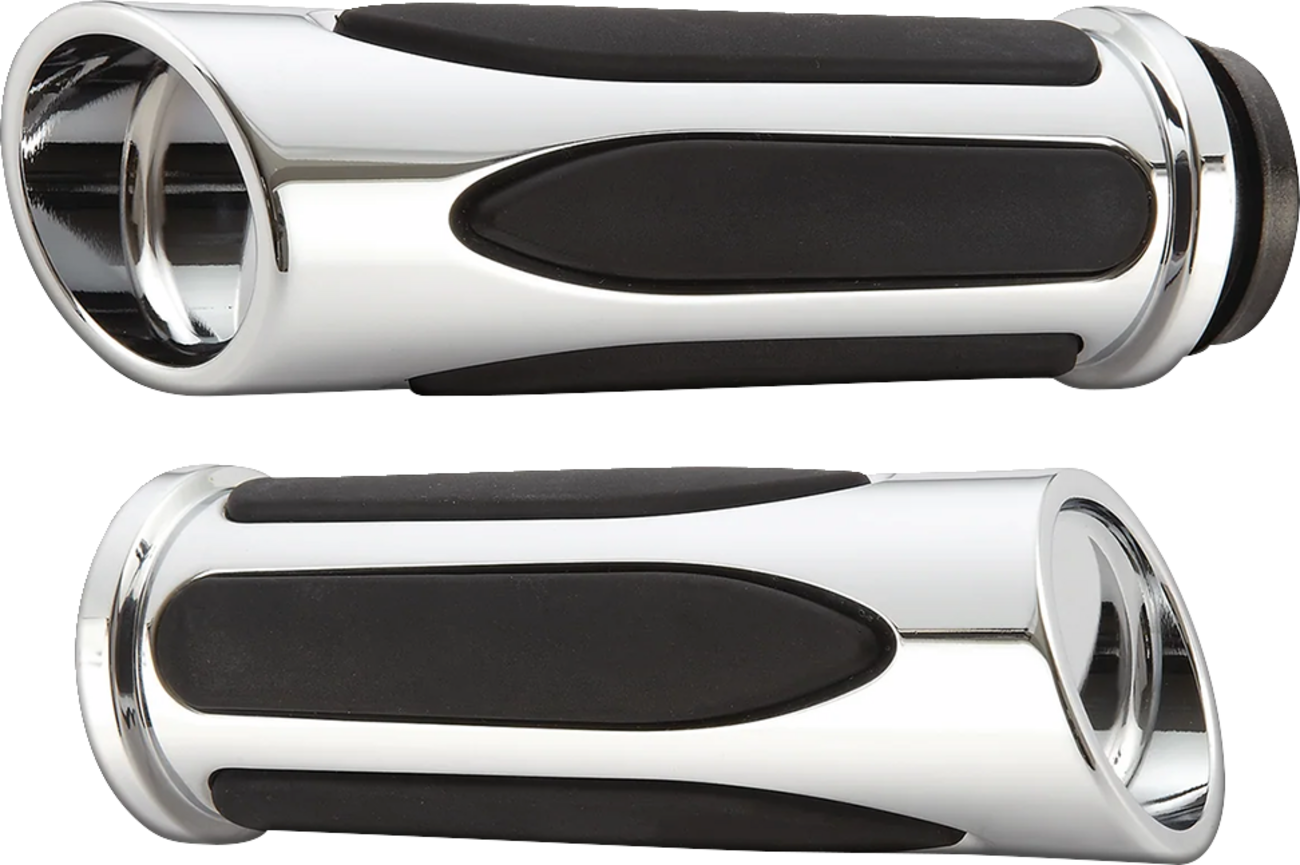 ARLEN NESS Deep Cut Comfort Series Grips - TBW - Chrome 500-070