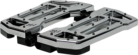 PRO-ONE PERF.MFG. Pro Board V2 Floorboards - Chrome (Part #500780)
