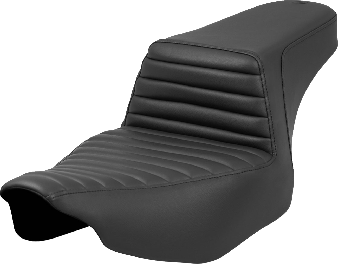 SADDLEMEN Step-Up Seat Tuck-n'-Roll Black for Harley FL 2023-2024 (Part #823-07-171)