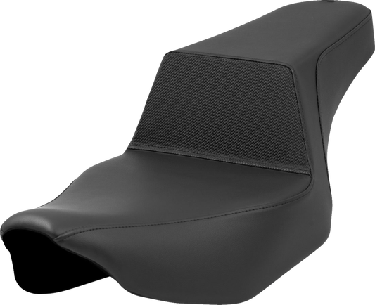 SADDLEMEN Step-Up Seat with Gripper Lumbar for Harley FL 2023-2024 – Part #823-07-174