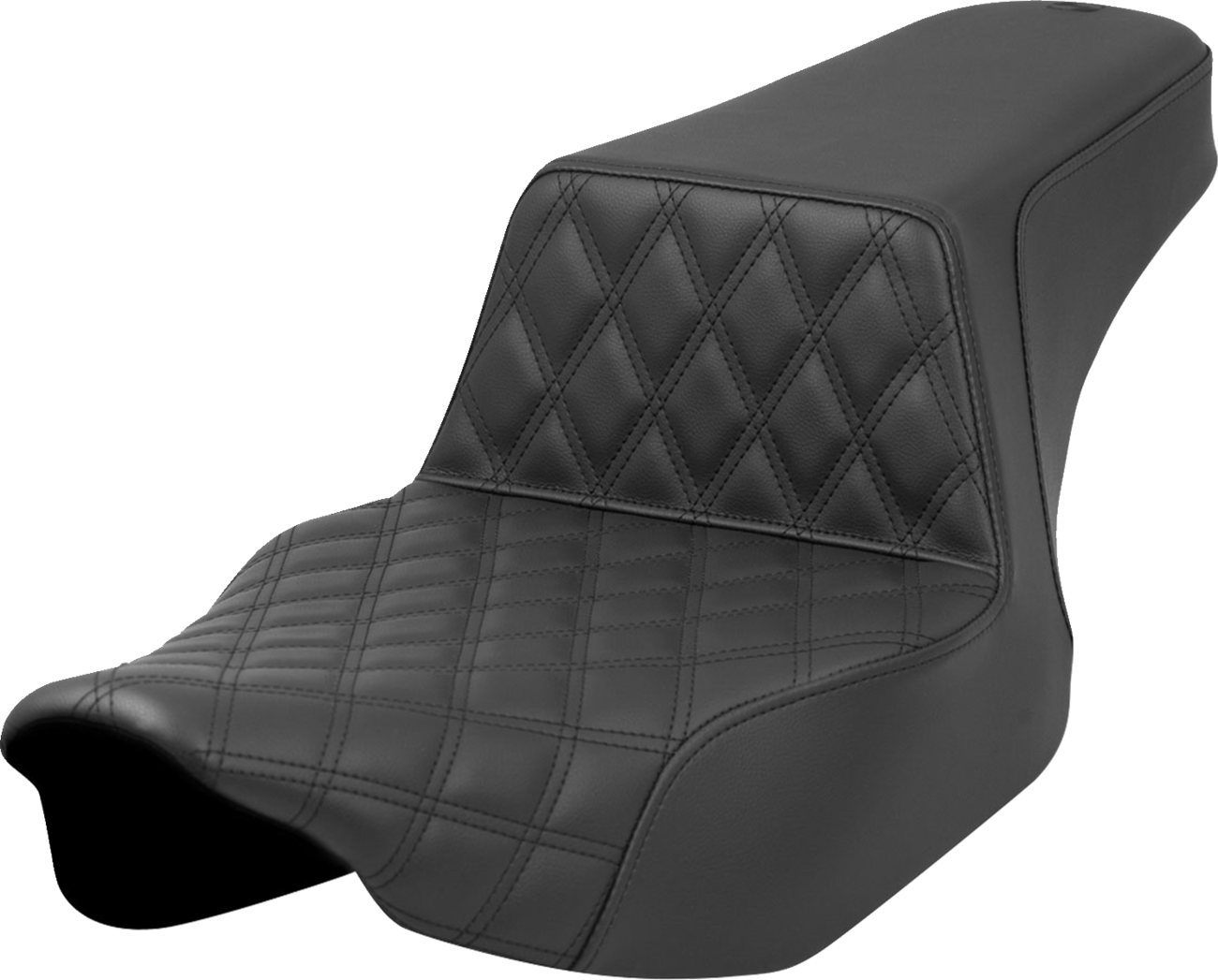SADDLEMEN Step-Up Front Lattice Stitch Seat for FL '23-'24 with Ultra-Foam and Gel-Core Technology