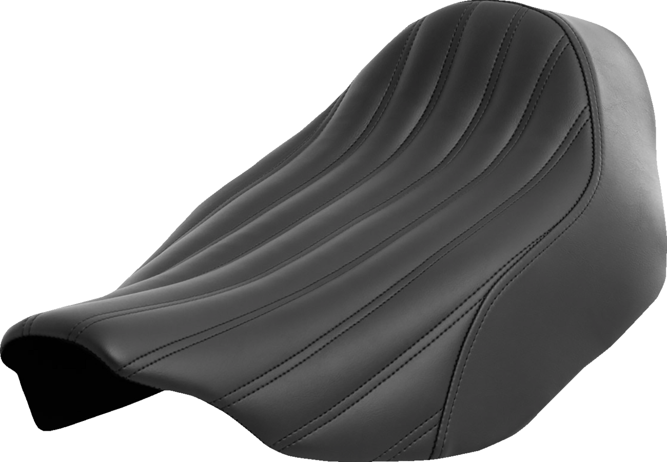 SADDLEMEN Renegade Knuckle Solo Seat for Harley FLH/FLT 2023-2024 – Black Part 823-07-0023