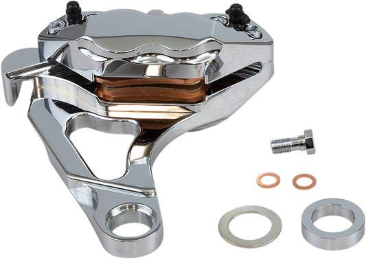 HAWG HALTERS 4-Piston Caliper - Rear - Chrome RKSTCC508