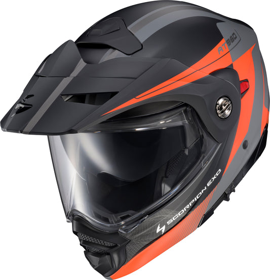 Scorpion EXO Exo AT960 Modular Helmet with Topographic Design in Grey