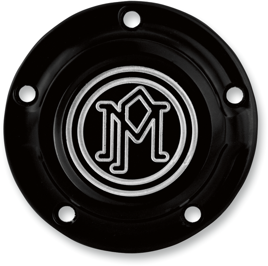 PERFORMANCE MACHINE (PM) Ignition Cover - Scalloped - 5 Hole - Contrast Cut™ - Twin Cam 0177-2029-BM