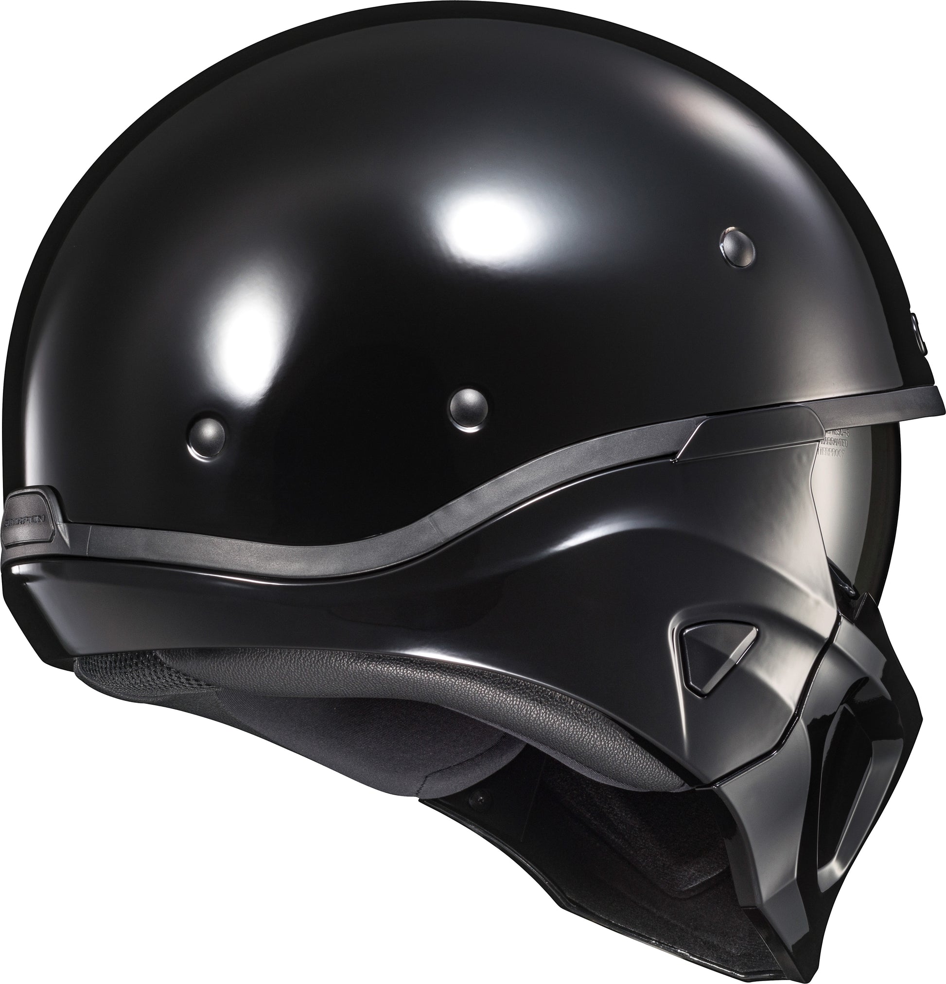 Scorpion EXO Covert X Open Face Helmet Gloss Black Large - Model COX-1435