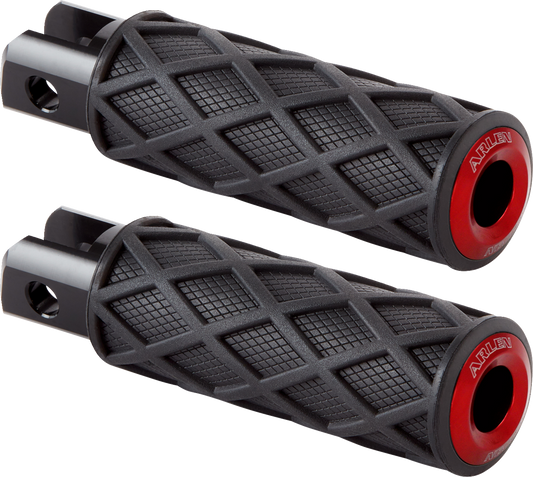 ARLEN NESS Diamond Foot Pegs - Driver - Red 400-058