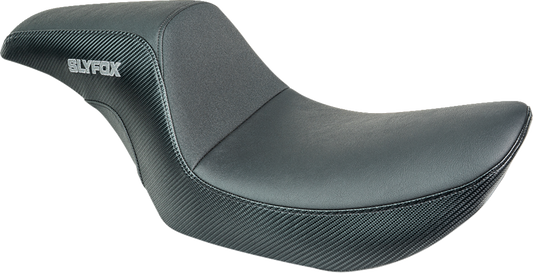 SLYFOX Drifter Seat Gray Logo with Black Vinyl for FXR '82-'00 – SlyFox4681B