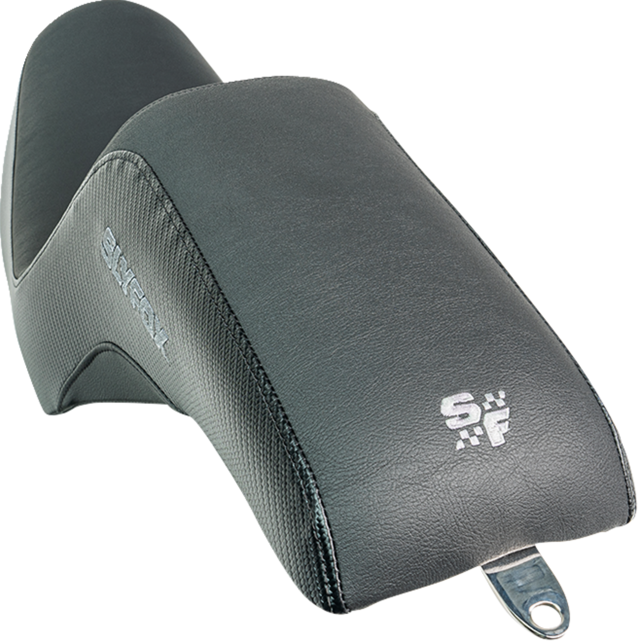 SLYFOX Drifter Seat Gray Logo with Black Vinyl for FXR '82-'00 – SlyFox4681B