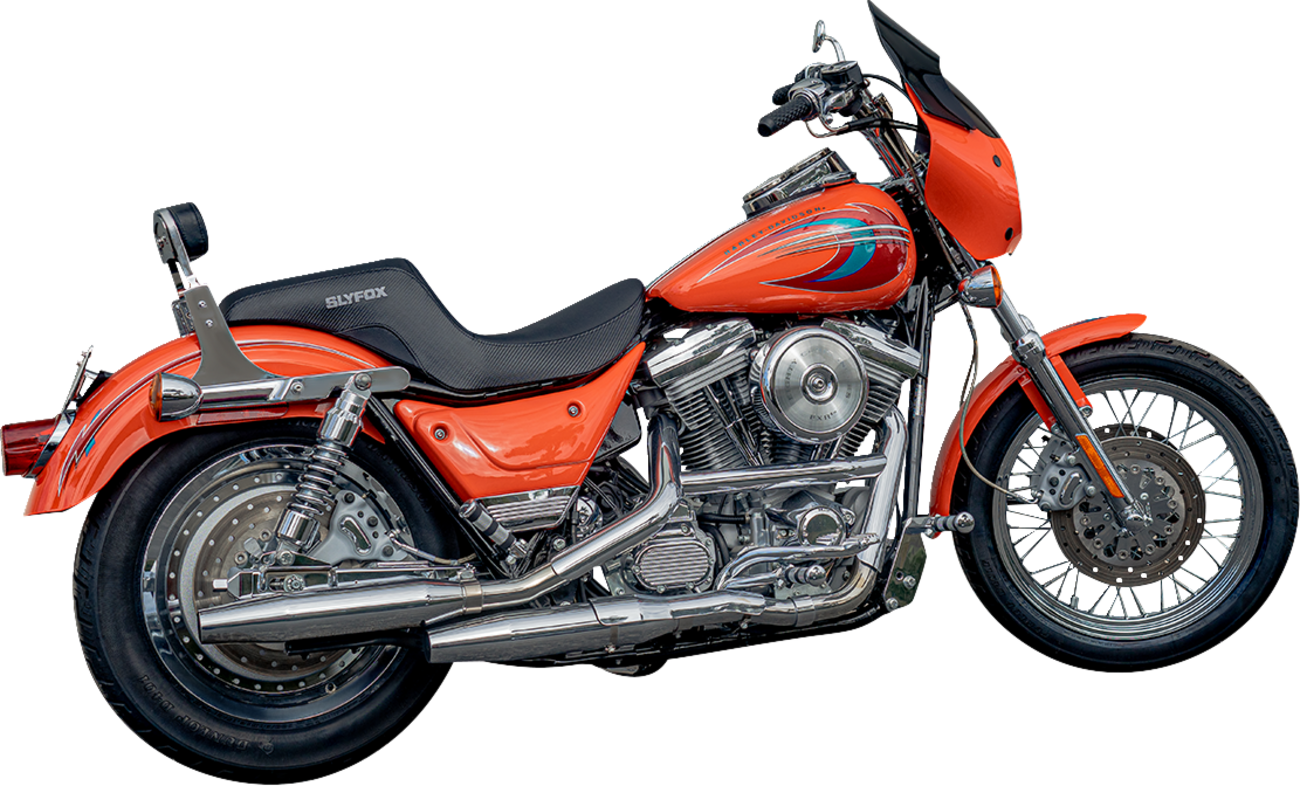 SLYFOX Drifter Seat Gray Logo with Black Vinyl for FXR '82-'00 – SlyFox4681B