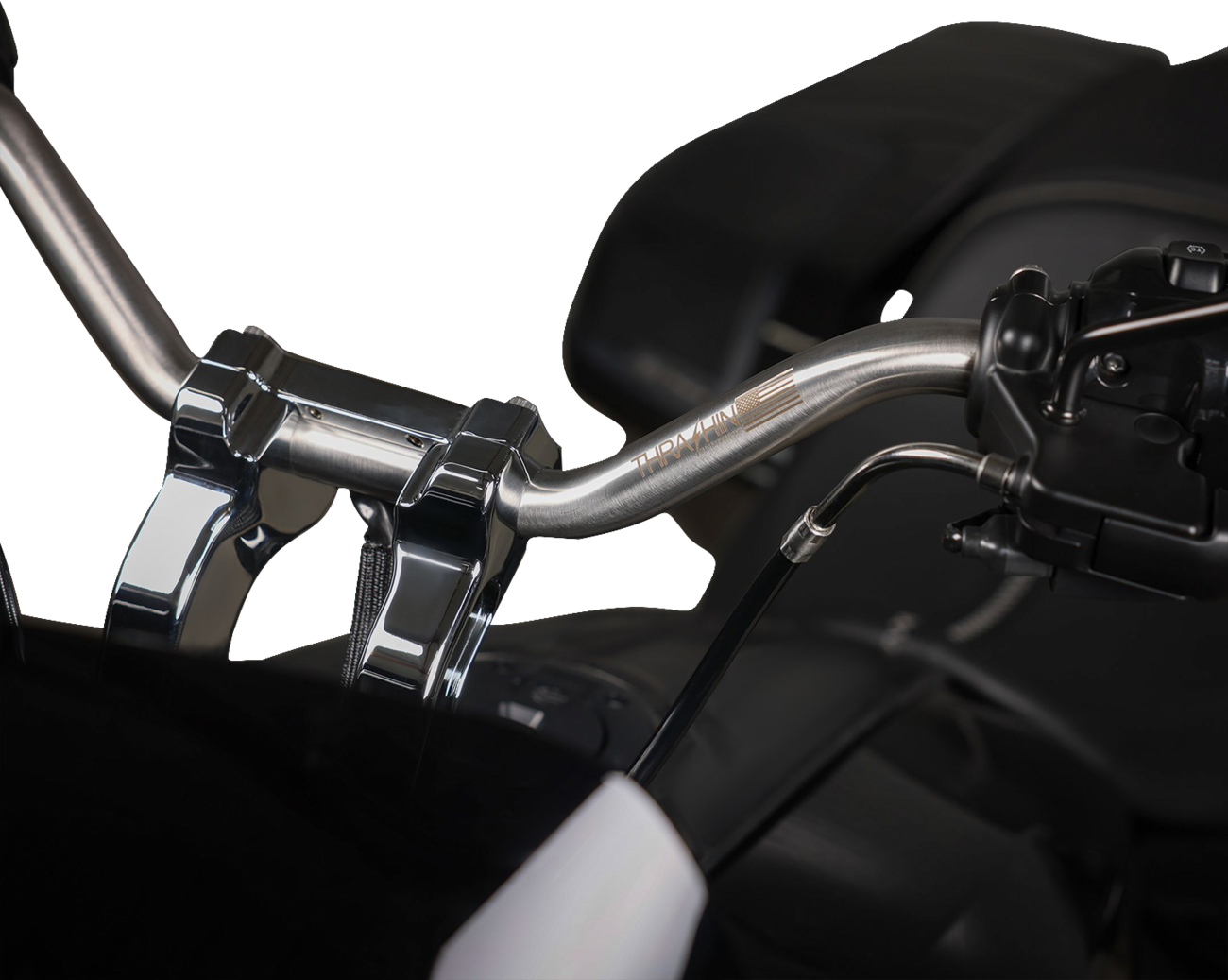 THRASHIN SUPPLY CO. 1" Handlebar - Mid Bend - Stainless Steel TSC-2714-0