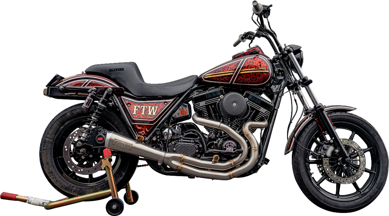 SLYFOX Drifter Seat - Black Vinyl with Logo for FXR '82-'00 | Model SlyFox4681A