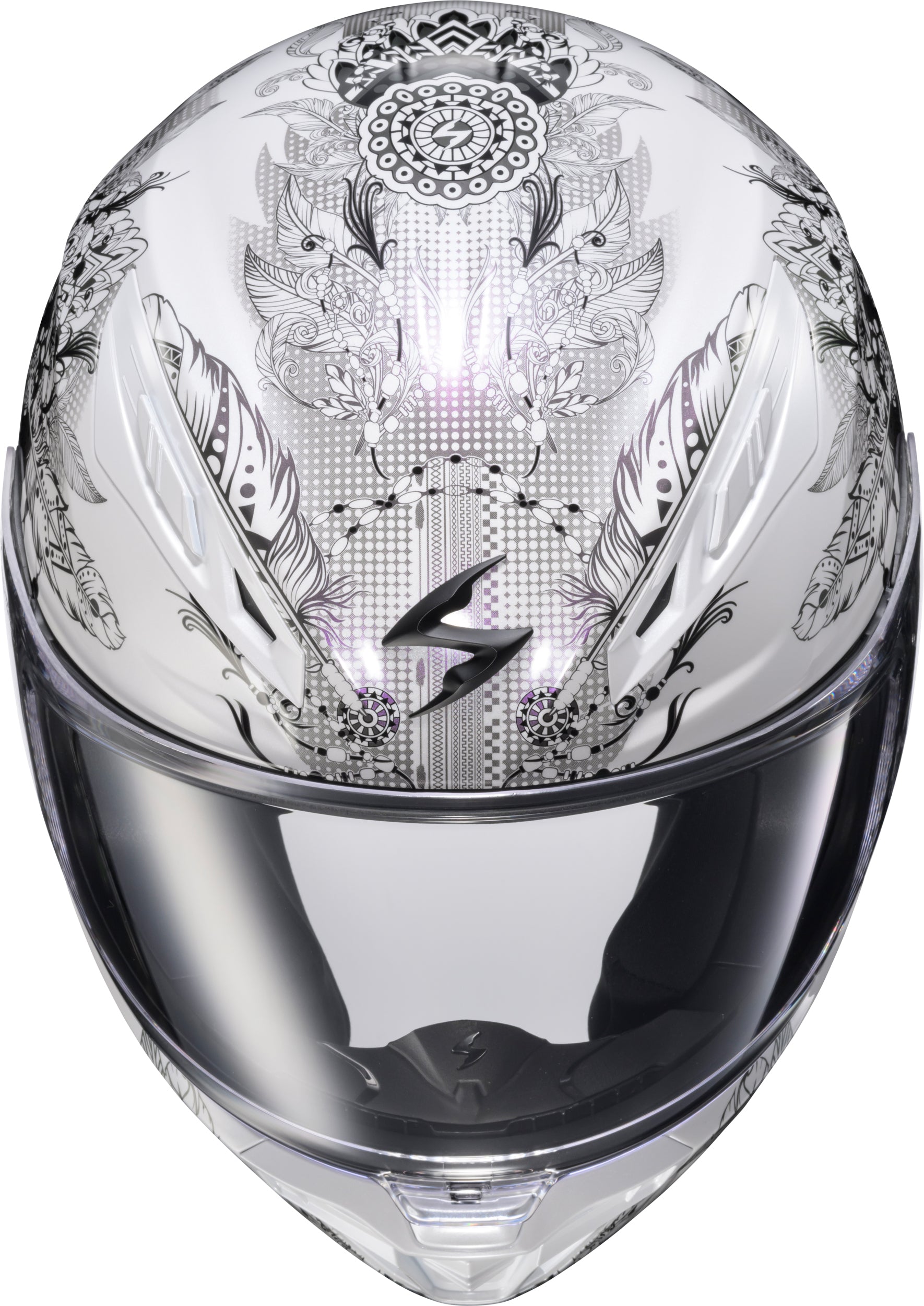 Scorpion EXO Exo R430 Manitou White Full Face Helmet - Snell Approved with Aerodynamic Shell