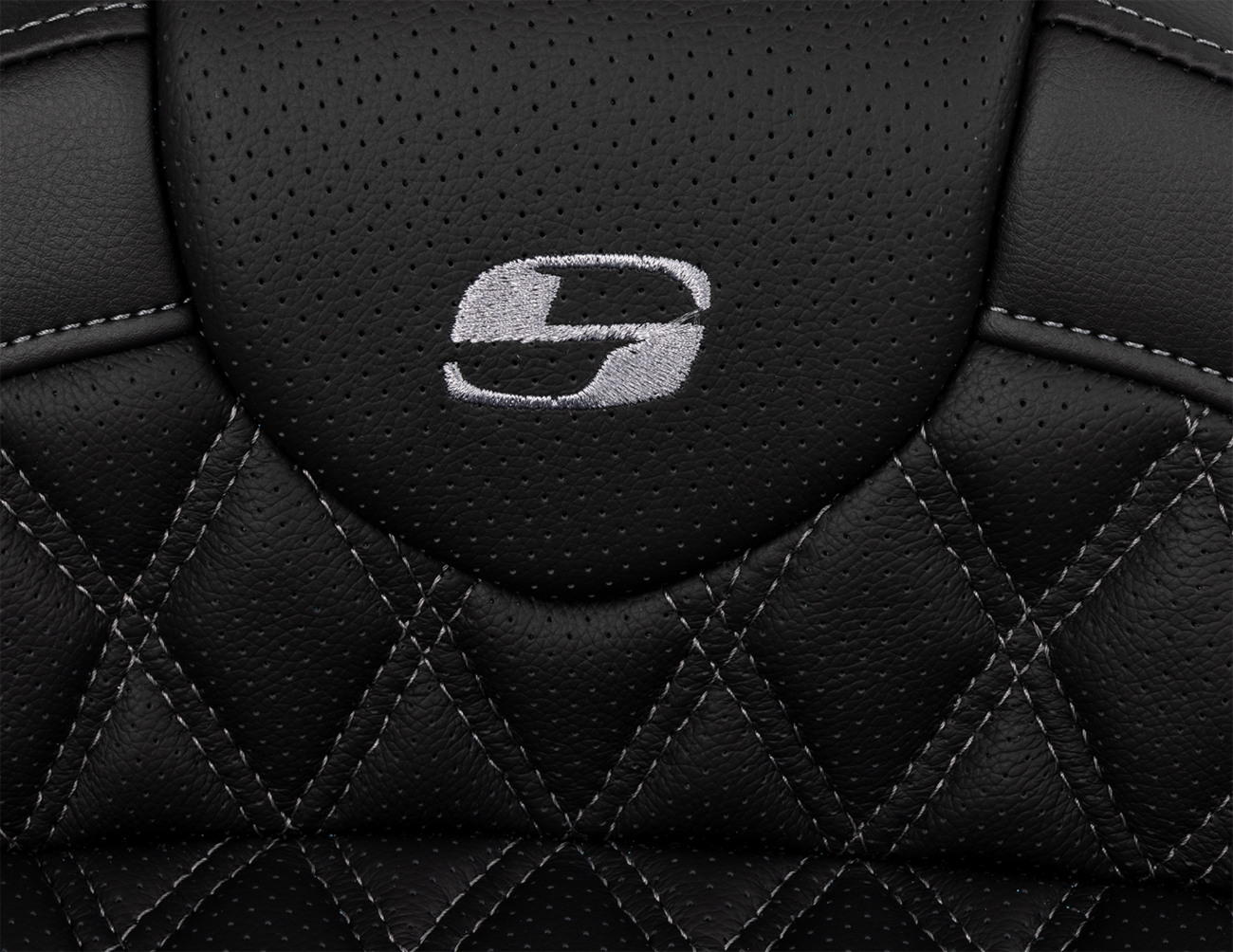 SADDLEMEN Roadsofa™ Seat with Backrest for FL 2008-2023 – Dark Gray Stitch, Part 808-07B-182B2
