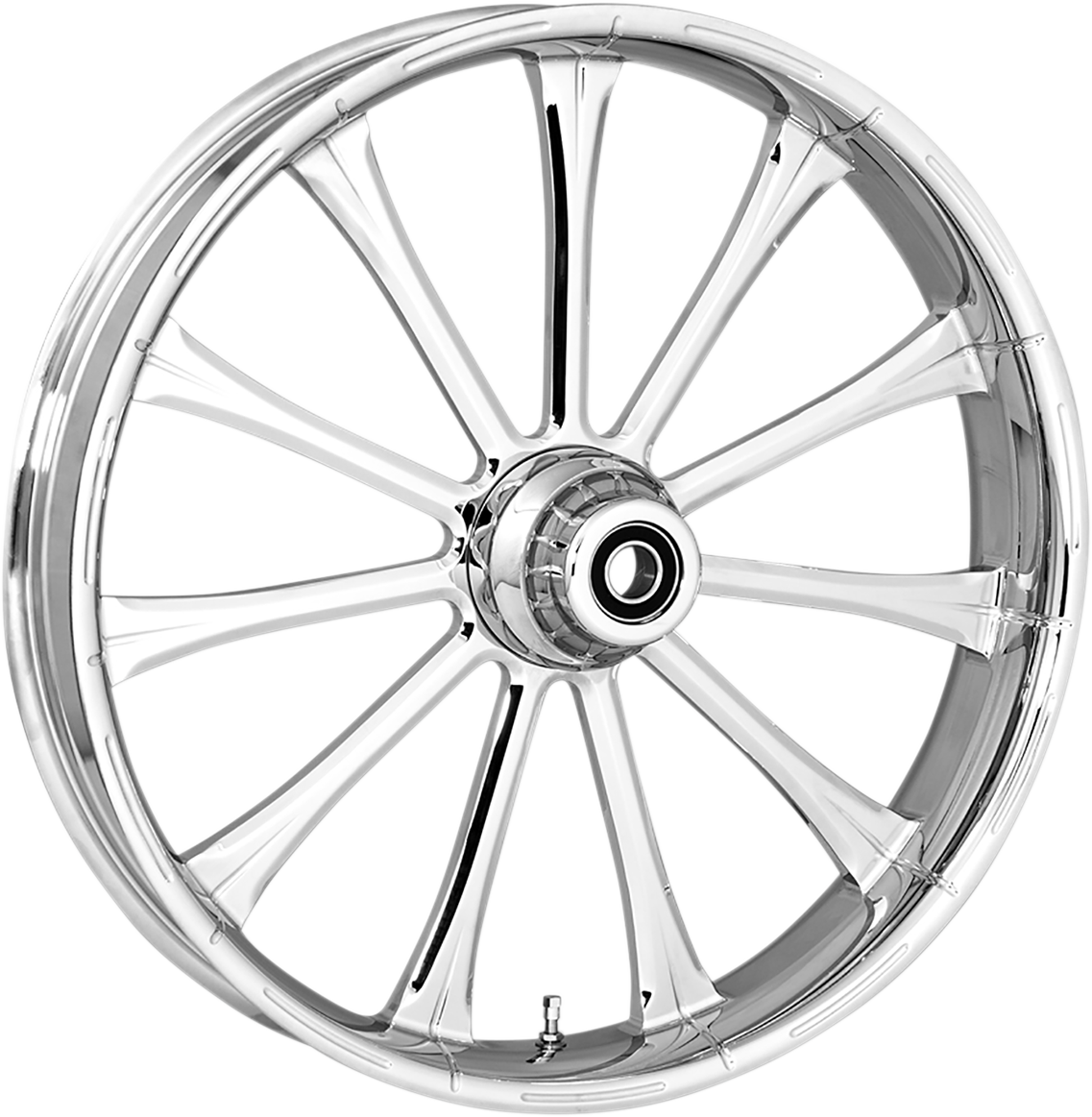 RC Components Exile Front Wheel for Dual Disc with ABS, Chrome - Part Number 233759031A14122
