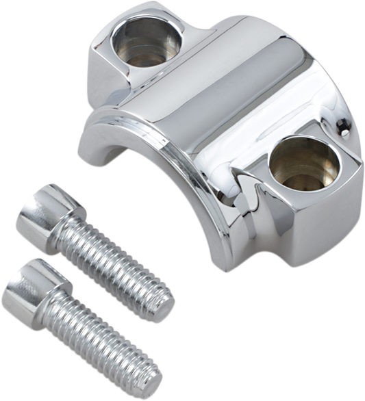 KLOCK WERKS Axle Cap - Lower Fork Leg - Chrome KWS-01-0010-C