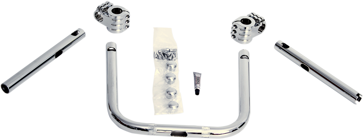 KLOCK WERKS Klip Hanger Handlebar for Indian - 10" - Chrome/Chrome KWH-04-0344
